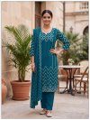 Ff Dhabu Cotton Printed Kurti With Bottom Dupatta